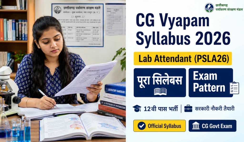 CG Vyapam Prayogshala Paricharak Syllabus 2026