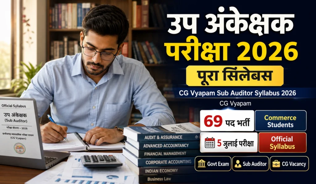CG Vyapam Sub Auditor Syllabus 2026