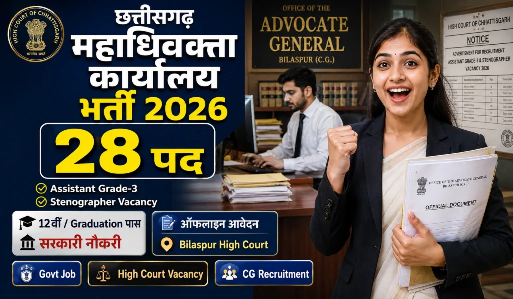 CG Advocate General Office Recruitment 2026