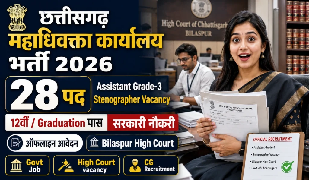 CG Advocate General Office Recruitment 2026