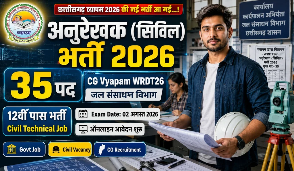 CG Vyapam Tracer Recruitment 2026