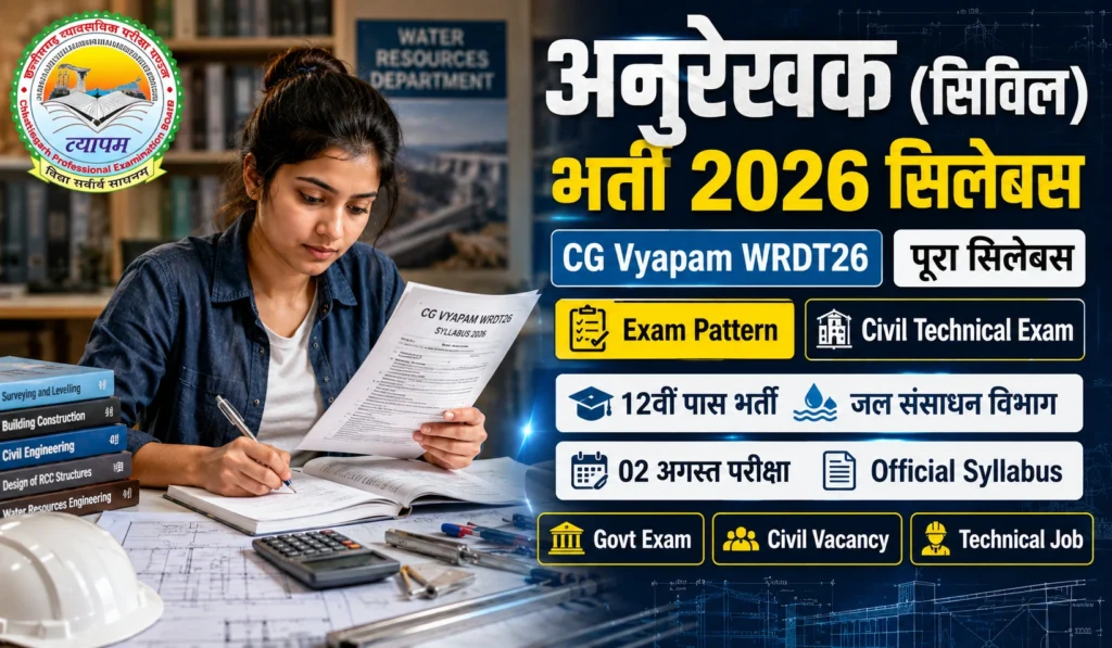 CG Vyapam Tracer (Civil) Syllabus 2026