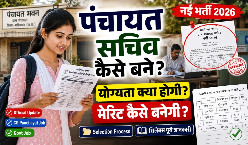 CG Gram Panchayat Sachiv Vacancy 2026