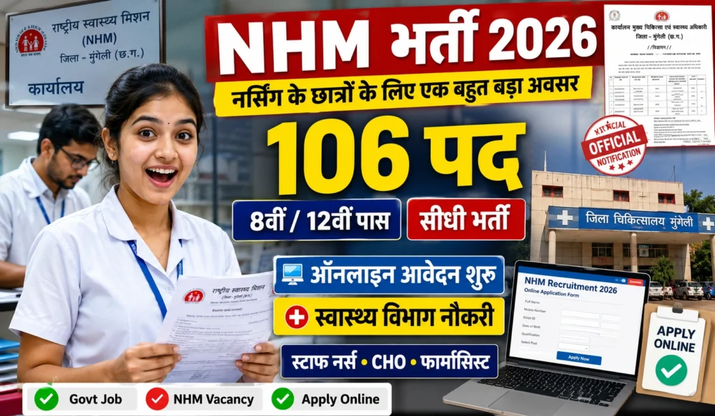CG NHM Mungeli Vacancy 2026